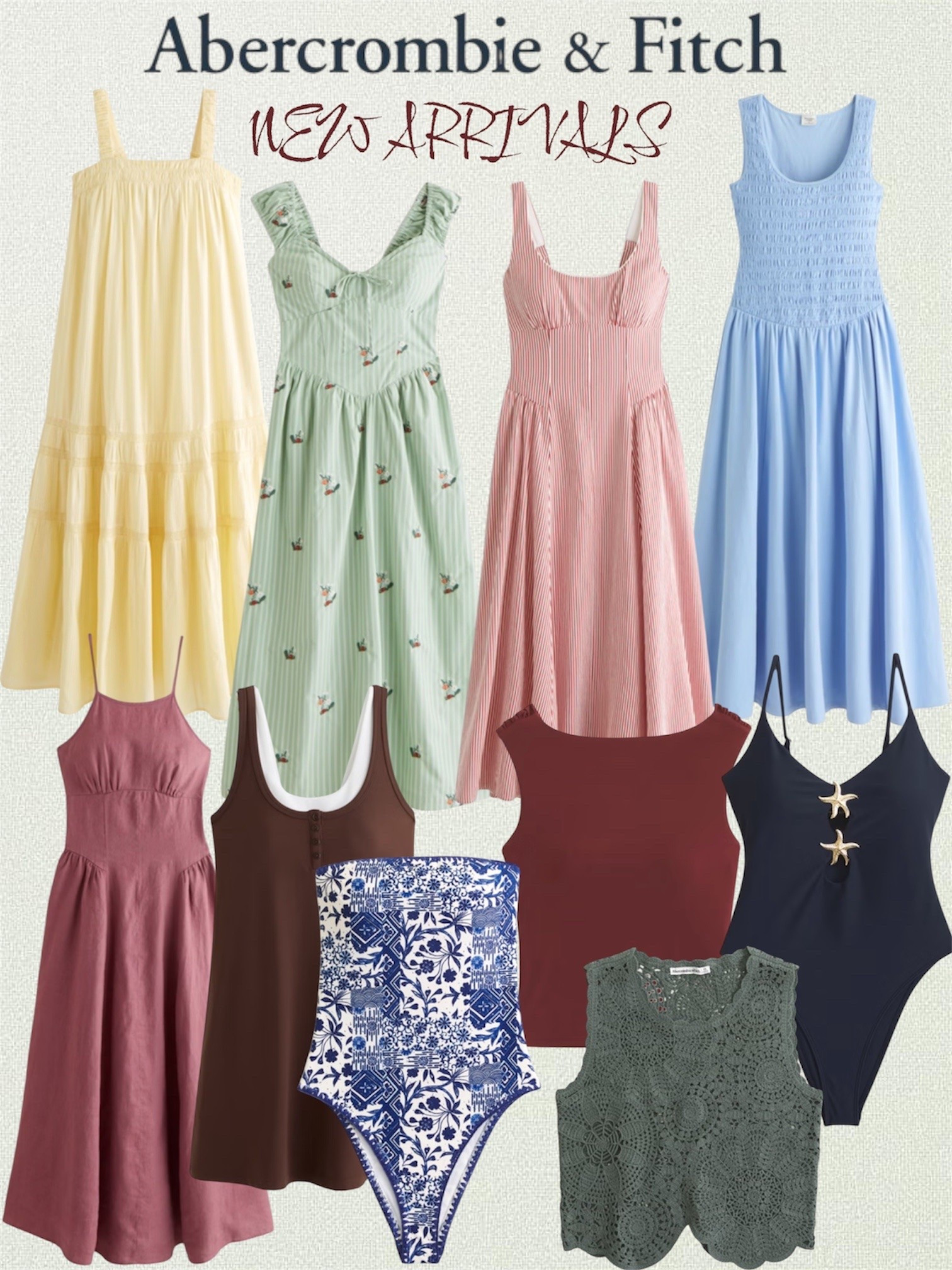 New summer arrivals from Abercrombie. These are all so good. Love the dresses. Use the code AFLTK to get a 20% discount on almost everything. The code is stackable, so it works even on dresses that are already 25% off. 



Abercrombie dress, Abercrombie new arrivals, A&F summer fashion

#LTKxAbercrombie #LTKSeasonal #LTKSaleAlert #LTKSwim

#LTKxAbercrombie #LTKSeasonal #LTKSaleAlert #LTKSwim