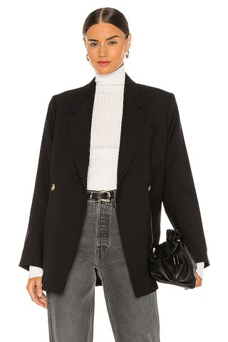 ANINE BING Kaia Blazer in Black from Revolve.com | Revolve Clothing (Global)