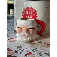 Vintage Christmas Ceramic Santa Claus Mug, Mug | Etsy (US)