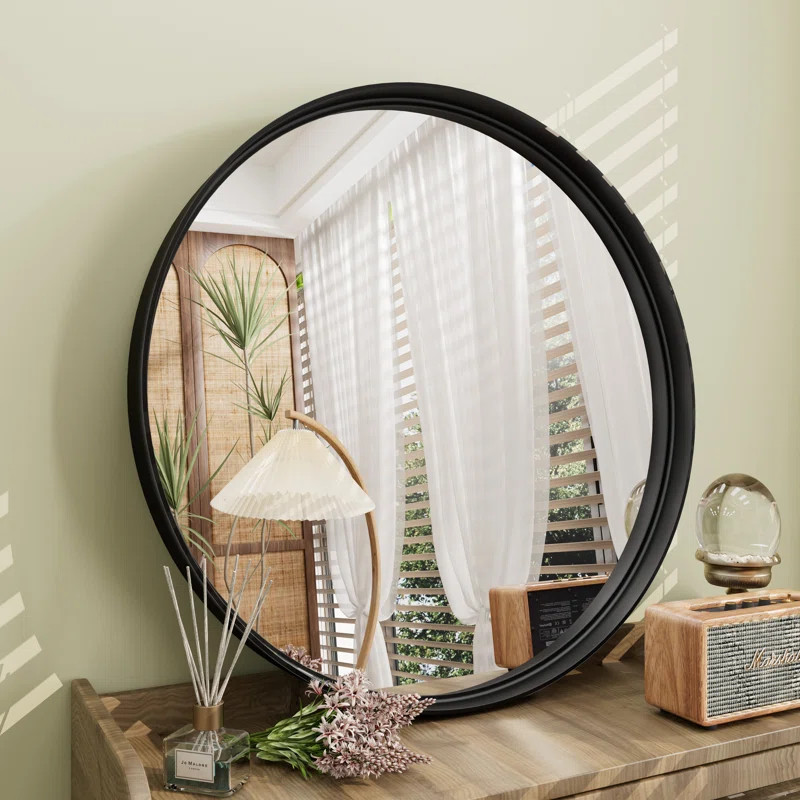 Aevar Round High Quality Aluminum Alloy Framed French Cleat Mounted Wall Decor Bathroom Vanity Mi... | Wayfair North America