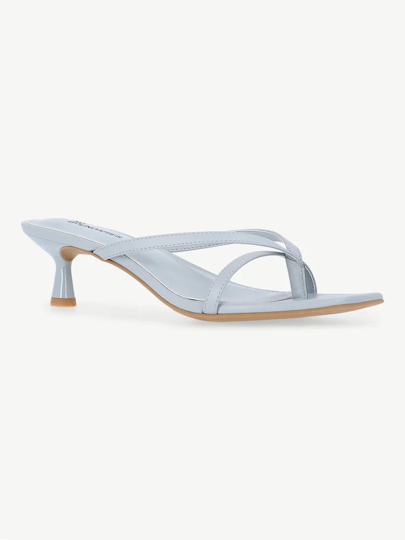 No Boundaries Kitten Heel Sandals, Women's | Walmart (US)