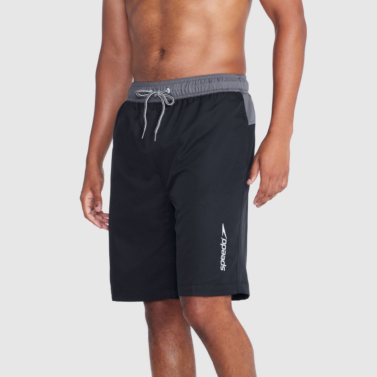 Speedo Men's 9" Solid Swim Shorts - Black | Target