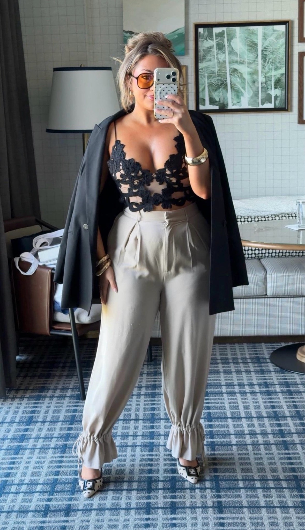 Outfit for a business casual chic look! This top is SO CUTE! It comes in white, too! These pants are from @Marshalls and sold out so I linked similar.

#LTKootd #LTKgrwm