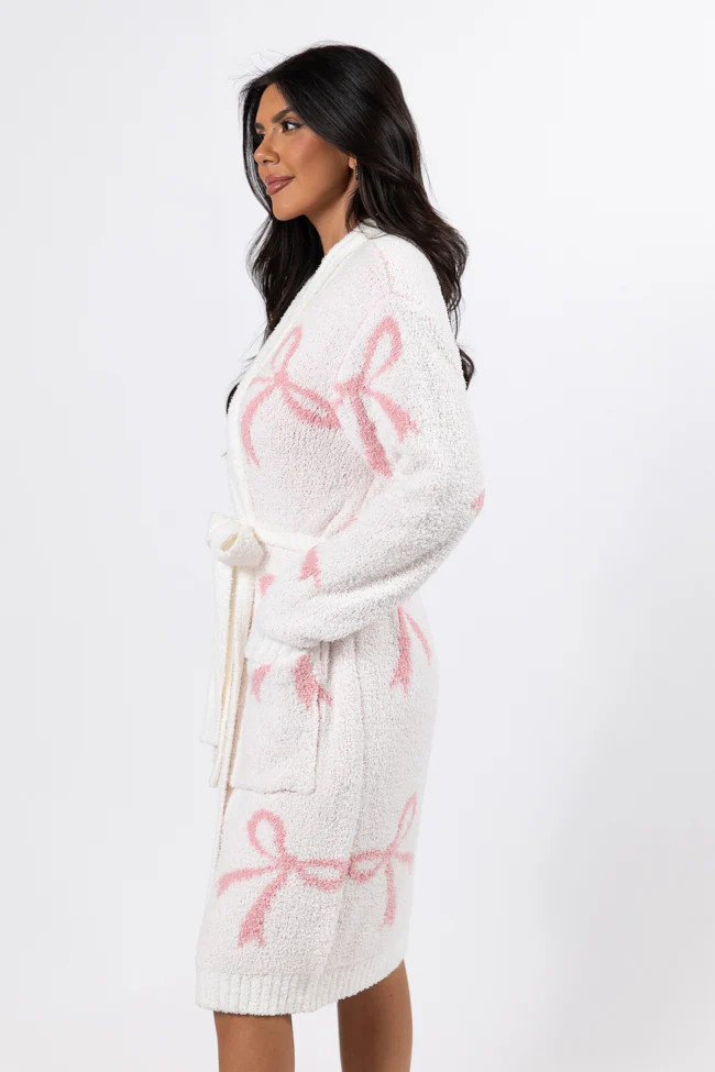 It Was All A Dream Pink Bow Robe | Pink Lily