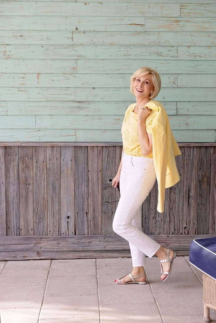 White denim + silver sandals = my easy spring/summer go-to 🤍✨ There’s just something about straight-leg whites that feel fresh, polished, and effortlessly chic—especially when paired with a little metallic shine on your feet. Simple, comfy, and totally ready for whatever the day brings! #EffortlessStyle #WhiteDenimLove #SpringStaples

#LTKSeasonal #LTKootd #LTKOver40