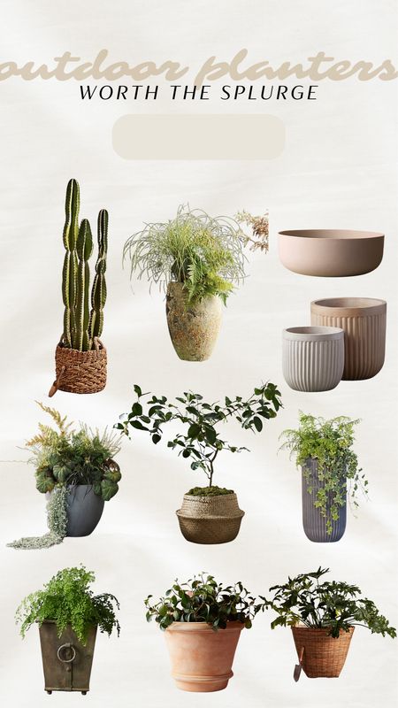 Outdoor planters, planters worth the splurge, outdoor pots, spring refresh, patio refresh, front porch decor, spring planters 

#LTKhome #LTKSeasonal
