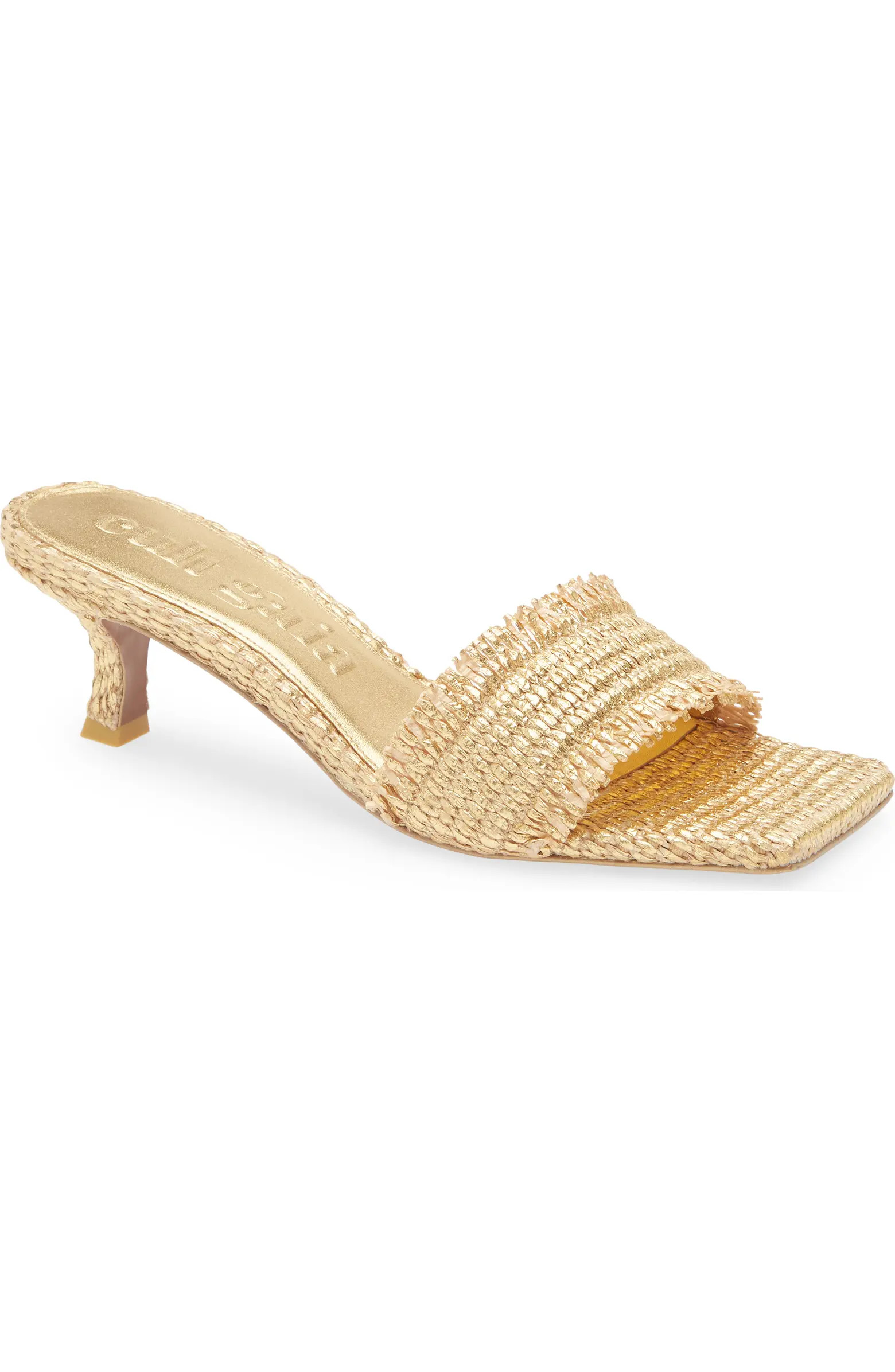 Ada Straw Slide Sandal (Women) | Nordstrom