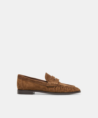 Baxen Loafers in Chestnut Suede Size 7 By Dolce Vita | DolceVita.com