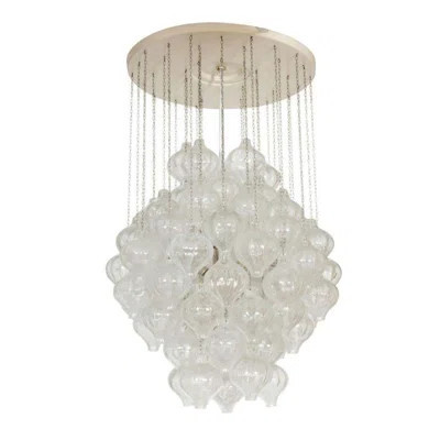 LED Knop Suspended Glass Tiered Chandelier | Wayfair North America