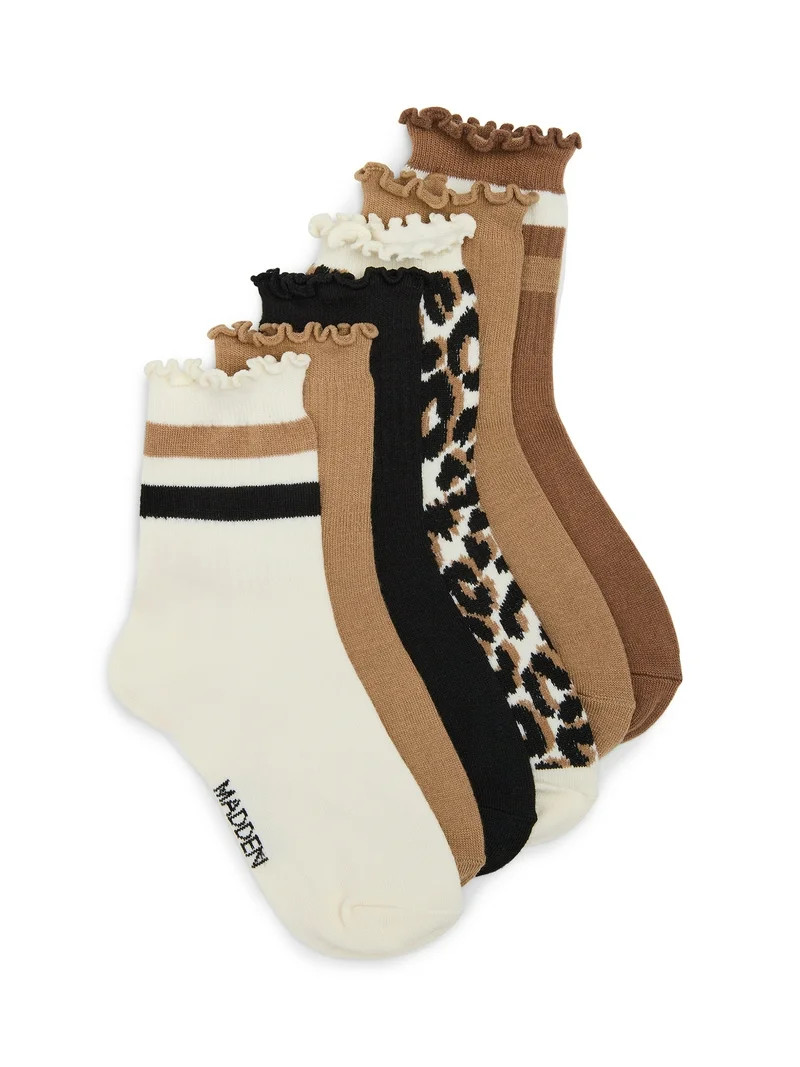 Madden NYC Women's Anklet, 6-Pack, Fits Shoe Size 5-10 | Walmart (US)