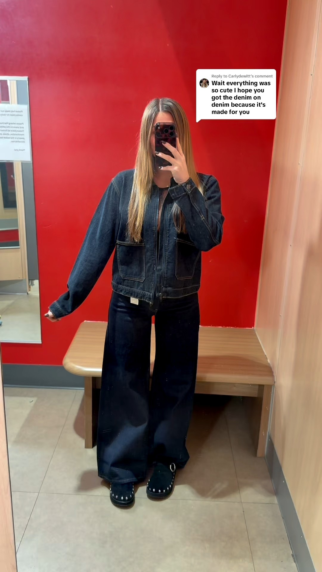 target winter try on! wearing my true size in everything. the dark wash jeans run small, i’d recommend sizing up! 

#LTKootd #LTKFindsUnder50