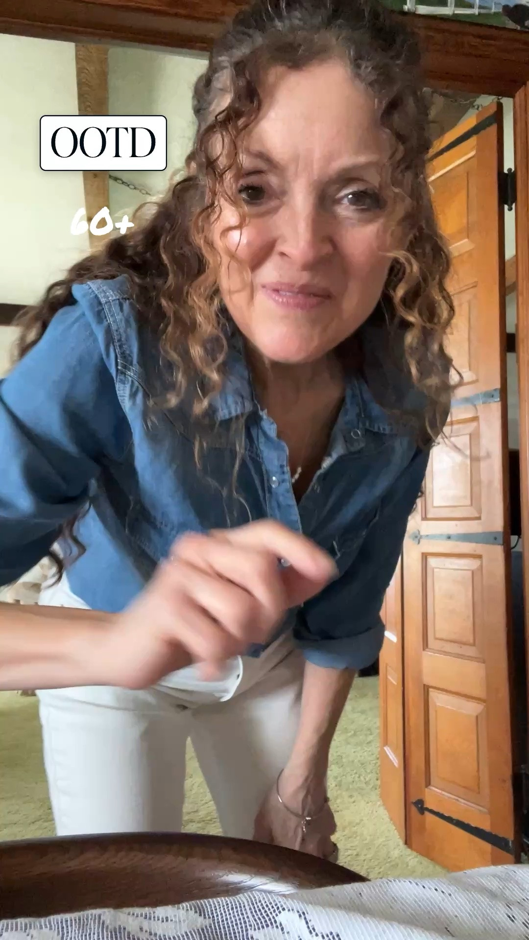 #OOTD 60+
A denim chambray shirt & white jeans are the perfect pairing for my day today

#LTKootd #LTKOver40