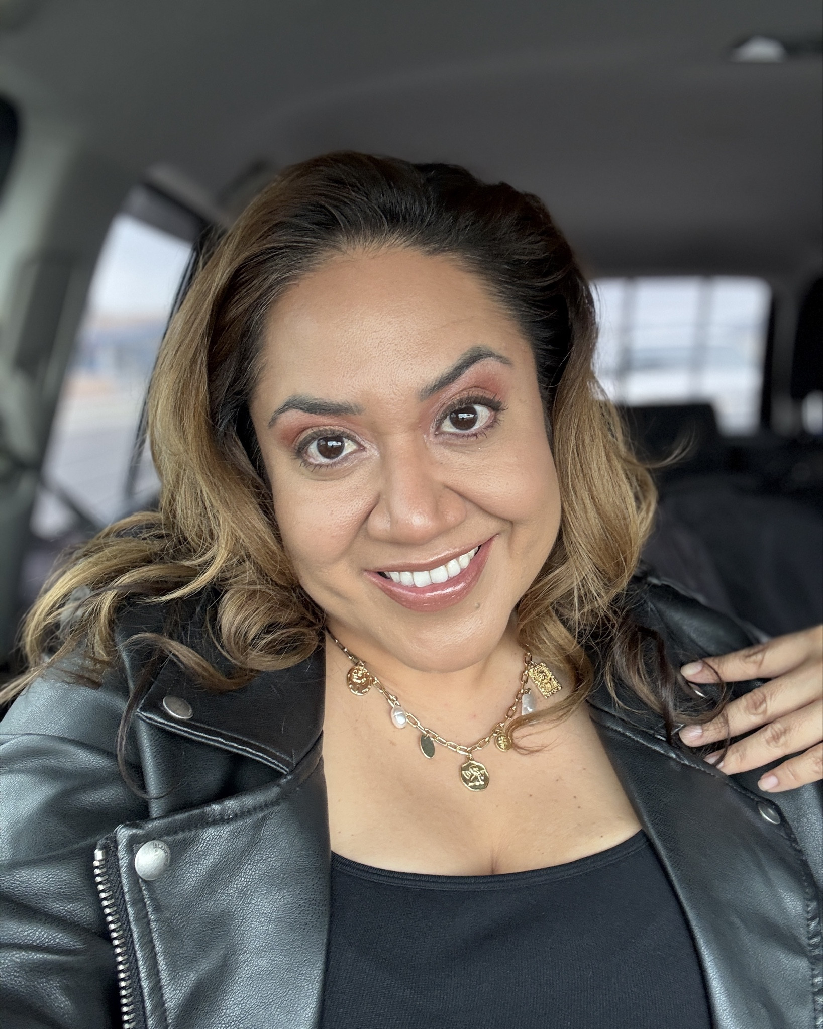 Festive jewelry + bodysuit + moto jacket = fun EVERY TIME 🥳#LTKFestival 

#LTKTravel #LTKFindsUnder100