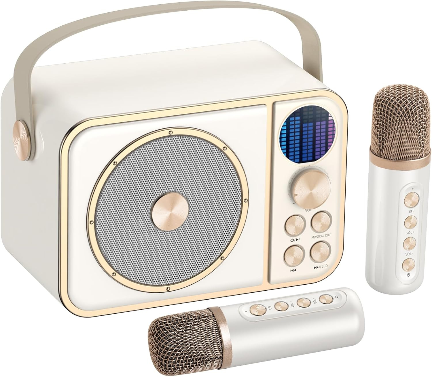Kids Karaoke Machine, Portable Bluetooth Speaker with 2 Wireless Microphones, Mini Karaoke Machin... | Amazon (US)