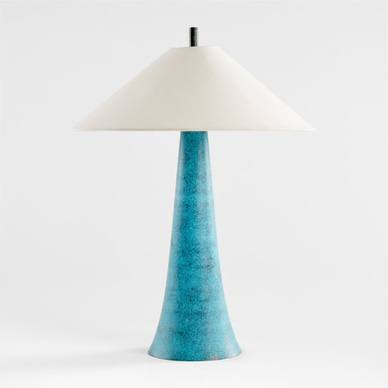Opry Verdigris Green Table Lamp + Reviews | Crate & Barrel | Crate & Barrel