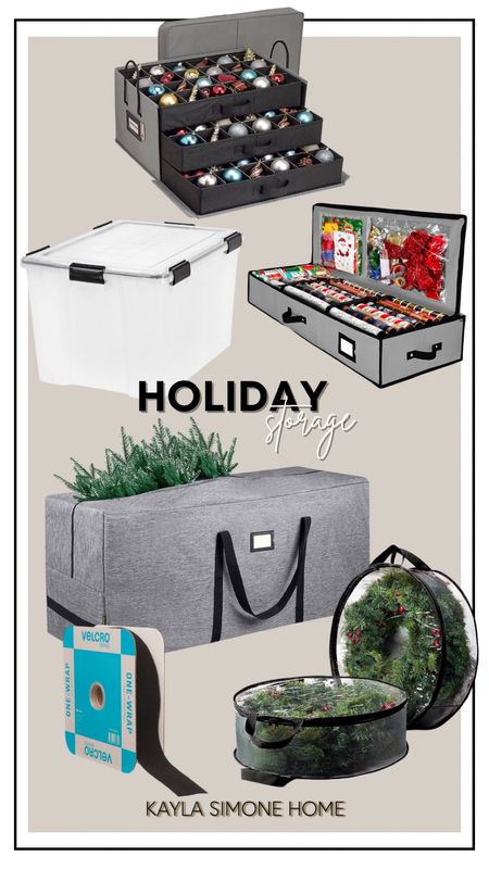 Packing up your holiday decor? These are my must haves for storing Christmas decorations, wreaths, garland, and more!

#LTKSeasonal #LTKhome #LTKunder50