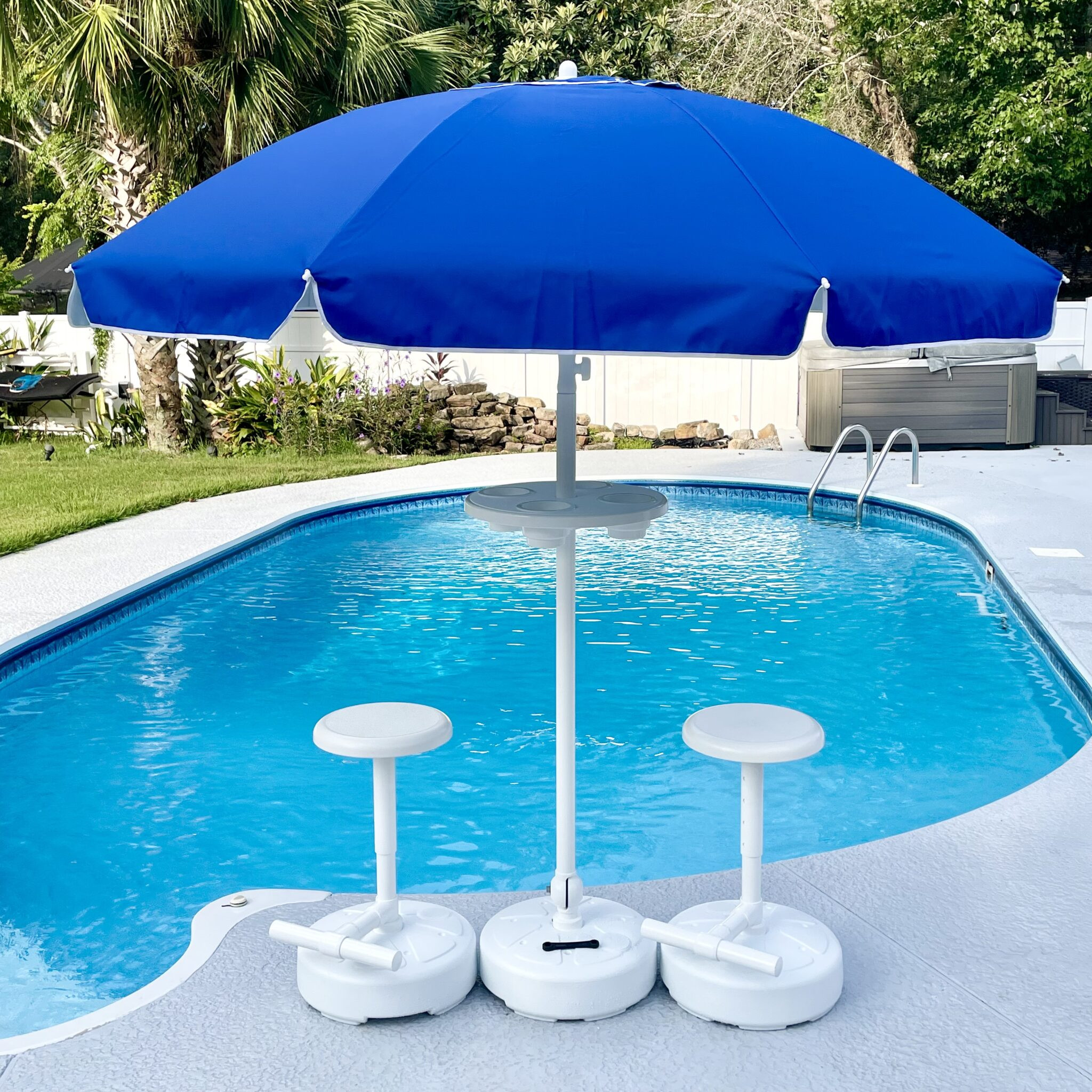 Relaxation Station Swimming Pool Table and Stools | AugHog Products
