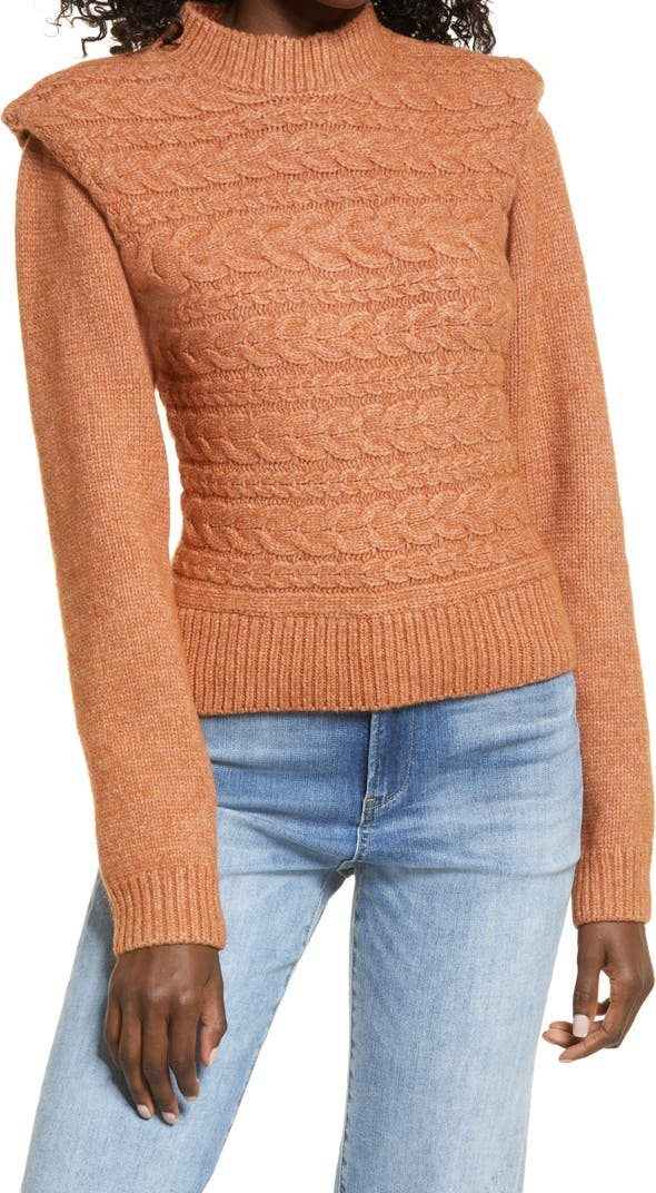 Horizontal Cable Crewneck Sweater | Nordstrom | Nordstrom