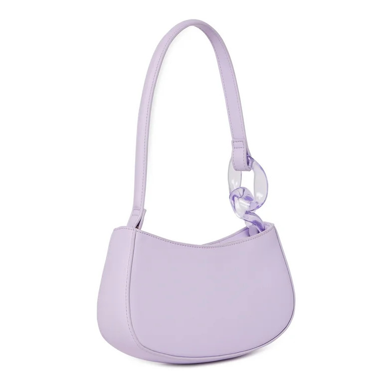 No Boundaries Women's Contemporary Baguette Bag Lavender Sunrise | Walmart (US)