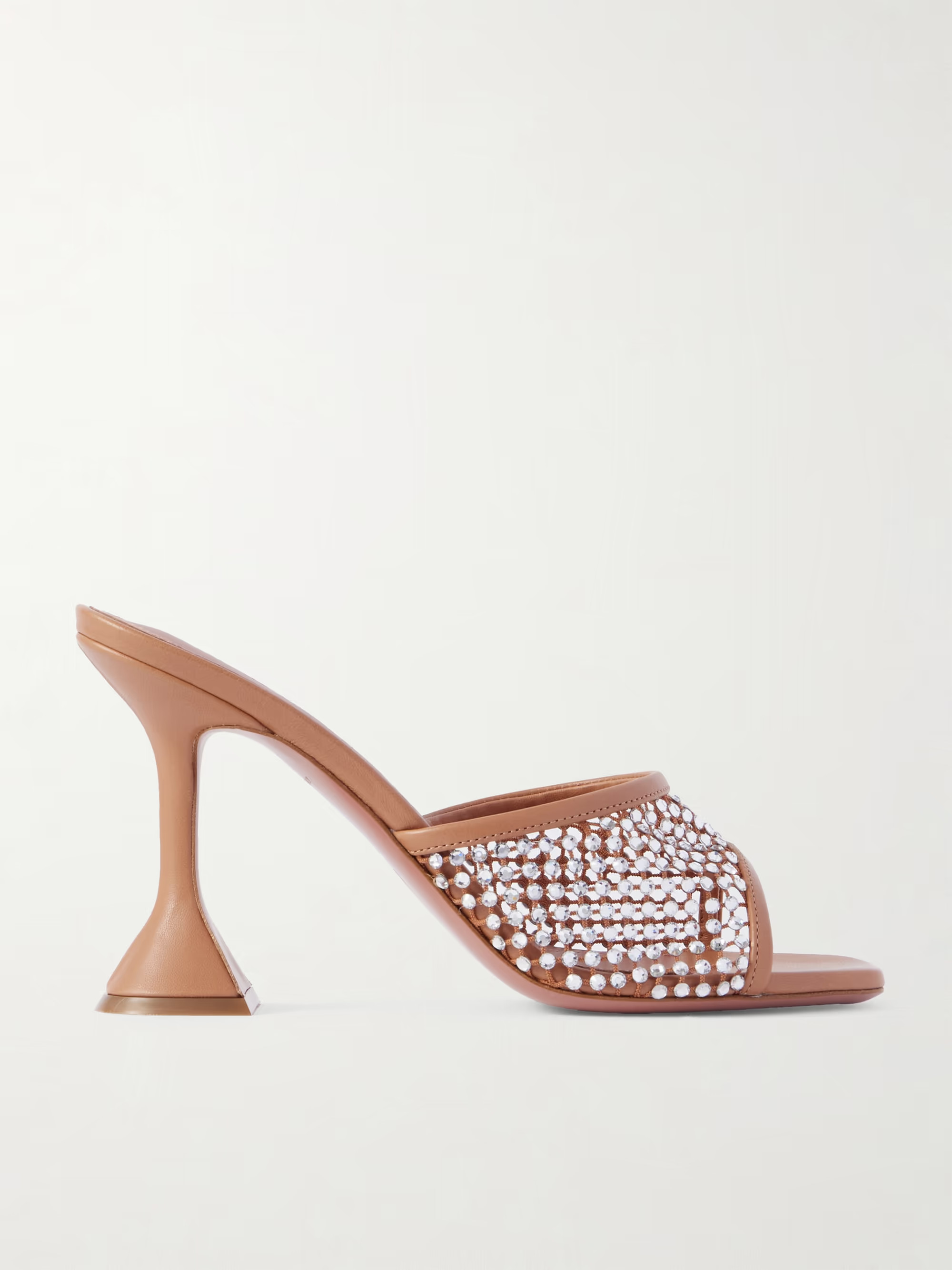 Lupita Mules aus Netzmaterial und Leder mit Kristallen | NET-A-PORTER (UK & EU)