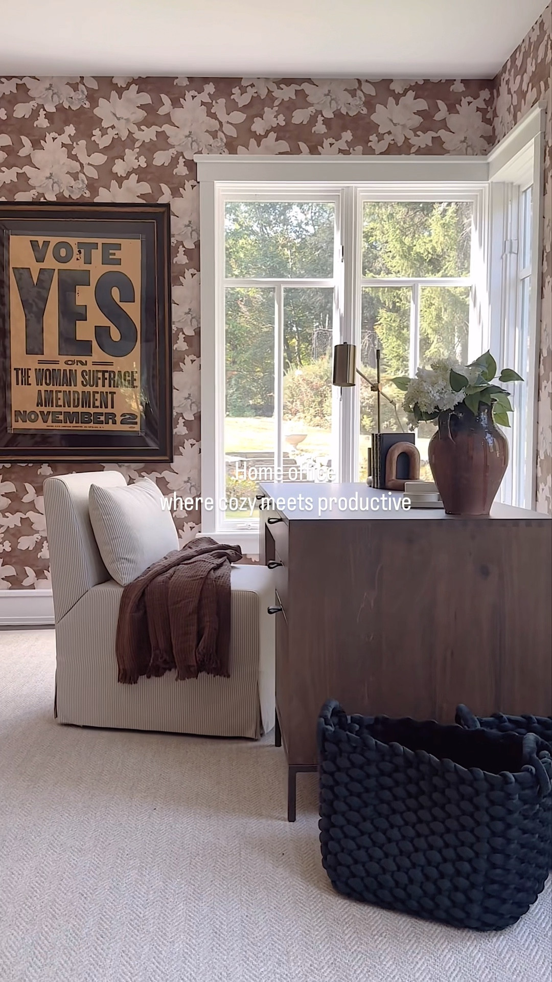 Zoom calls, but make them chic.
A mix of florals, warm tones, and cozy textures turns this office into the perfect blend of comfort and elevated design 🤎

@wayfair

#LTKSaleAlert #LTKHome