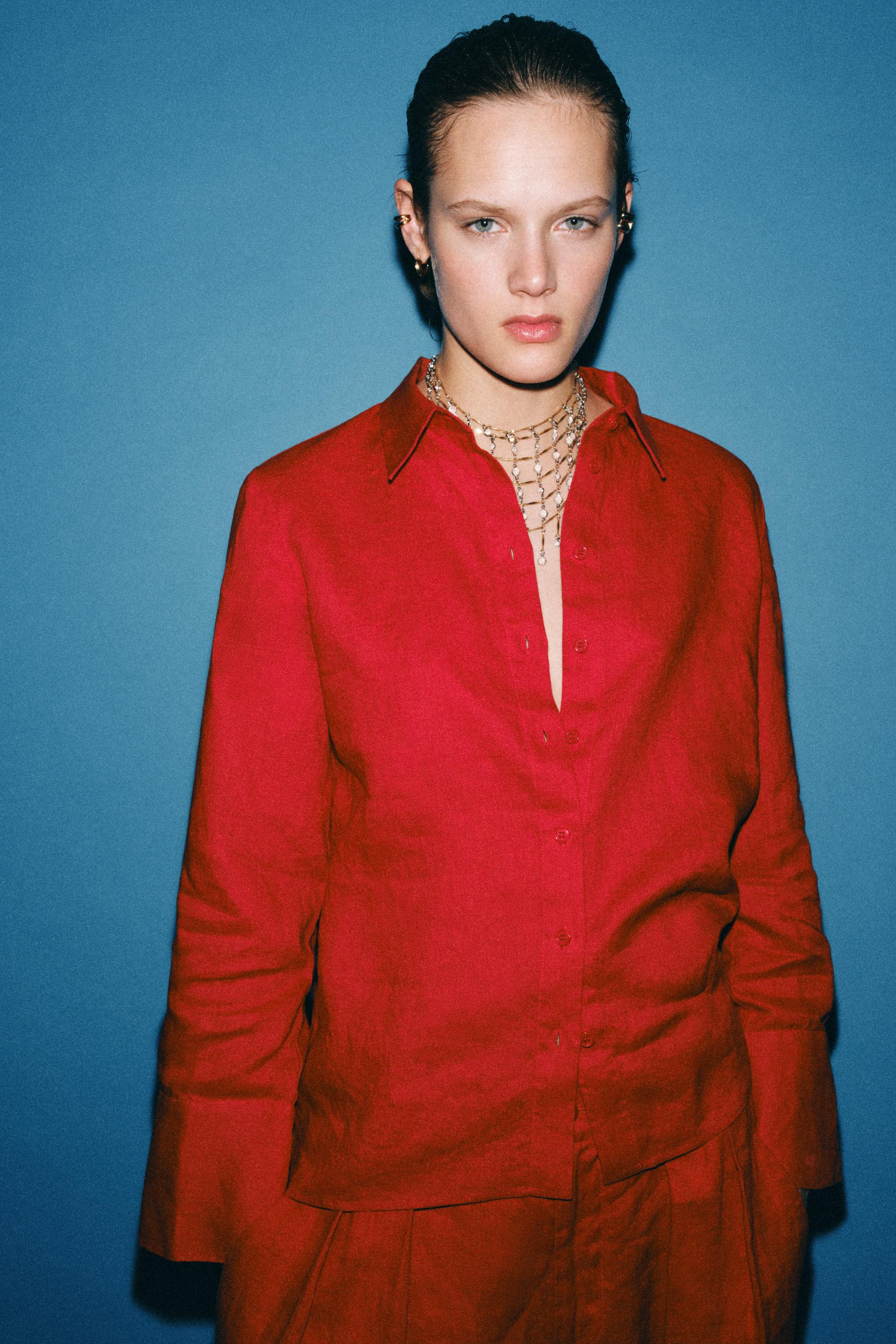 100% LINEN SHIRT ZW COLLECTION | Zara US