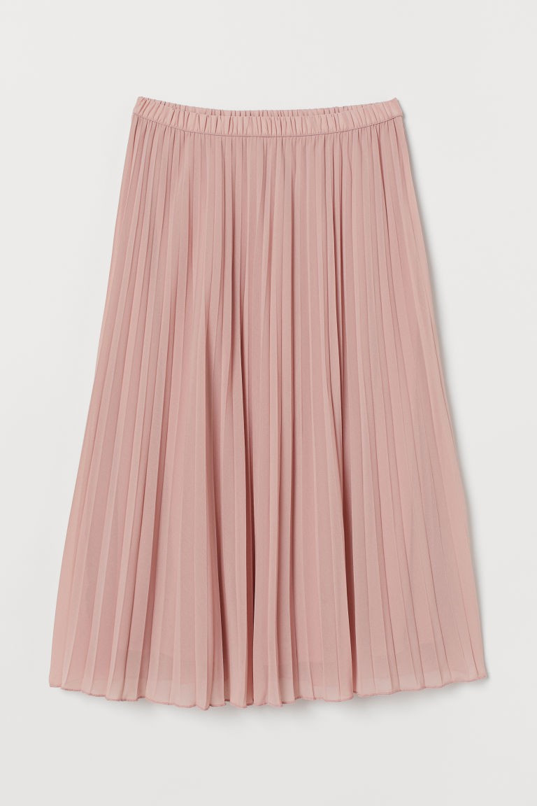 H & M - Pleated Skirt - Pink | H&M (US + CA)