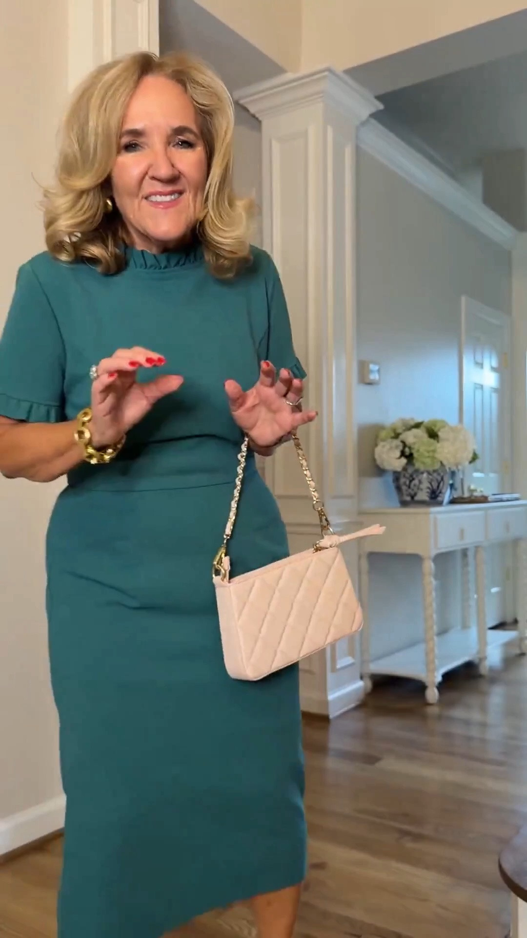 Size up the dress. It’s a stretchy crêpe fabric and it’s perfect for a fall wedding guest or wear a blazer with it for the office.

Fall wedding guest

#LTKSaleAlert #LTKOver40 #LTKWedding
