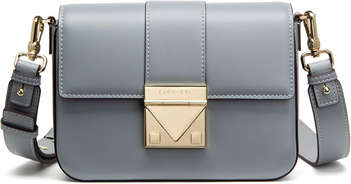 Small Leather Crossbody Bags for Women, Genuine Leather Brand Label Decoration Ladies Mini Leathe... | Amazon (US)