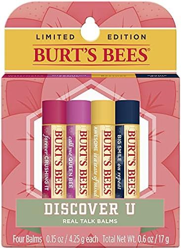 Burt's Bees Lip Balm Stocking Stuffers, Moisturizing Lip Care Christmas Gifts, 100% Natural, Disc... | Amazon (US)