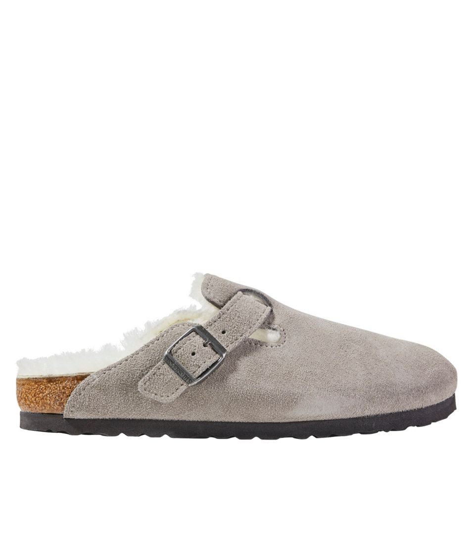 Women's Birkenstock Boston Clogs, Suede Shearling | L.L. Bean