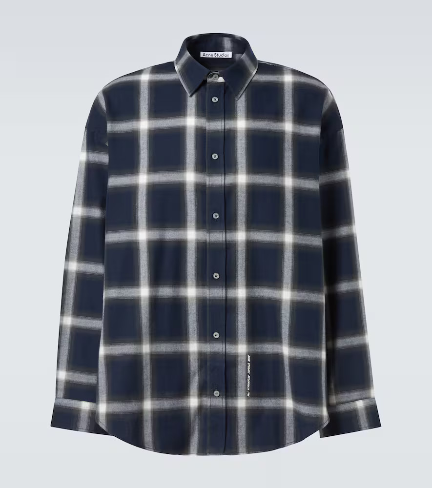 Acne Studios Checked cotton shirt | Mytheresa (INTL)
