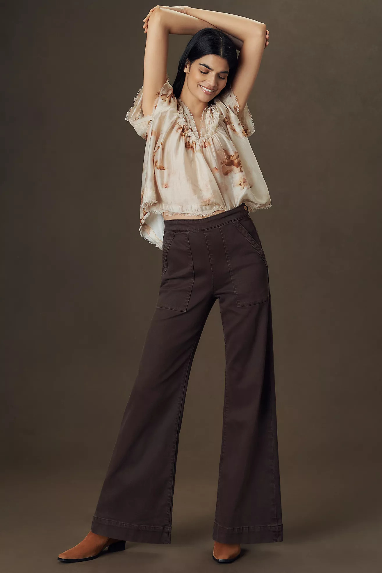 Joe's Jeans The Side Zip High-Rise Wide-Leg Jeans | Anthropologie (US)
