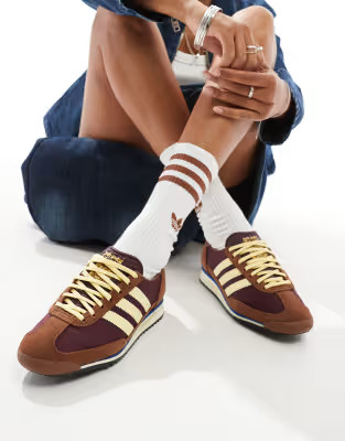 adidas Originals SL 72 OG trainers in brown and yellow | ASOS | ASOS (Global)