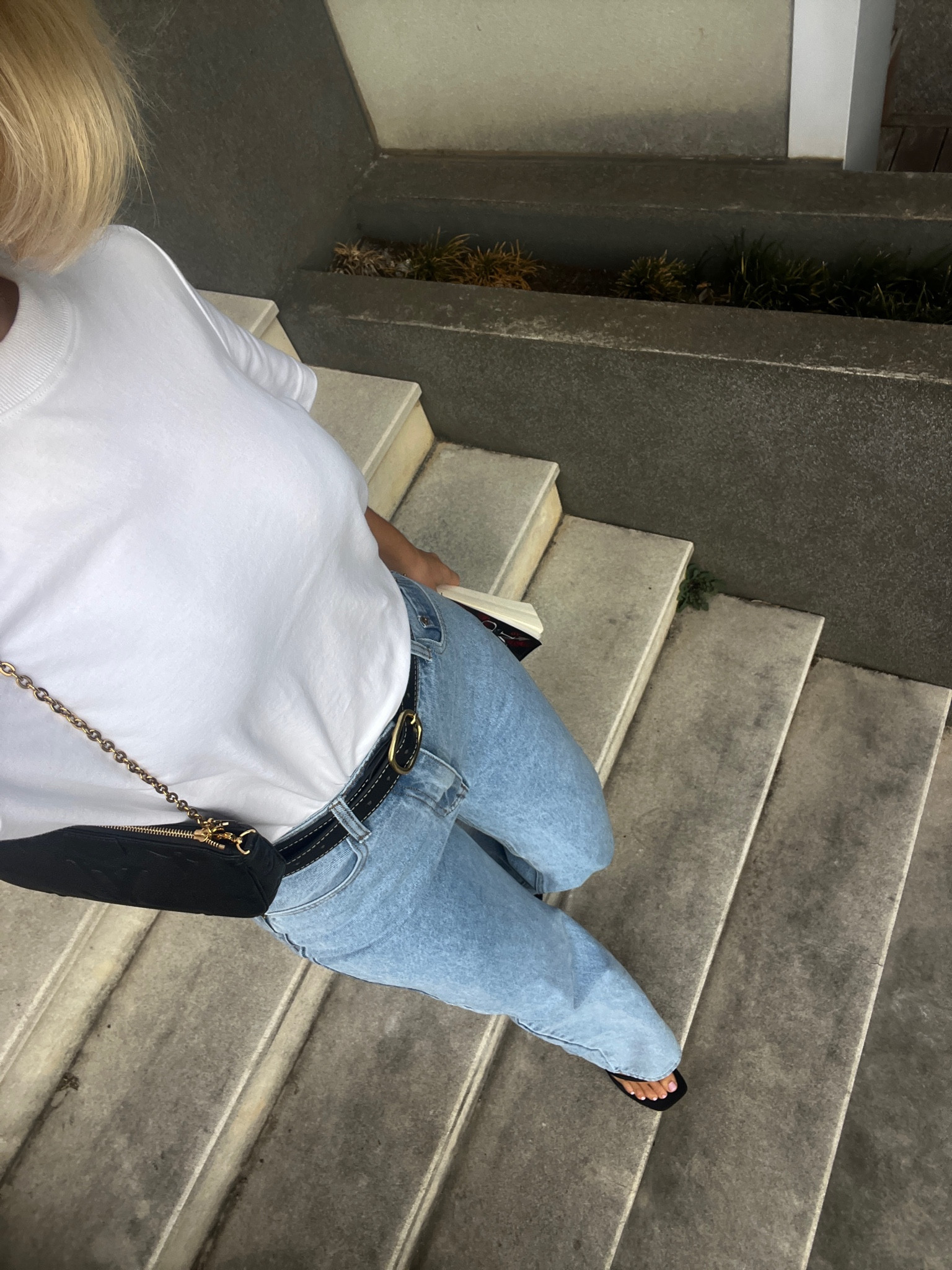 Wearing a size 10 in the jeans. Literally the most stunning perfect fit  