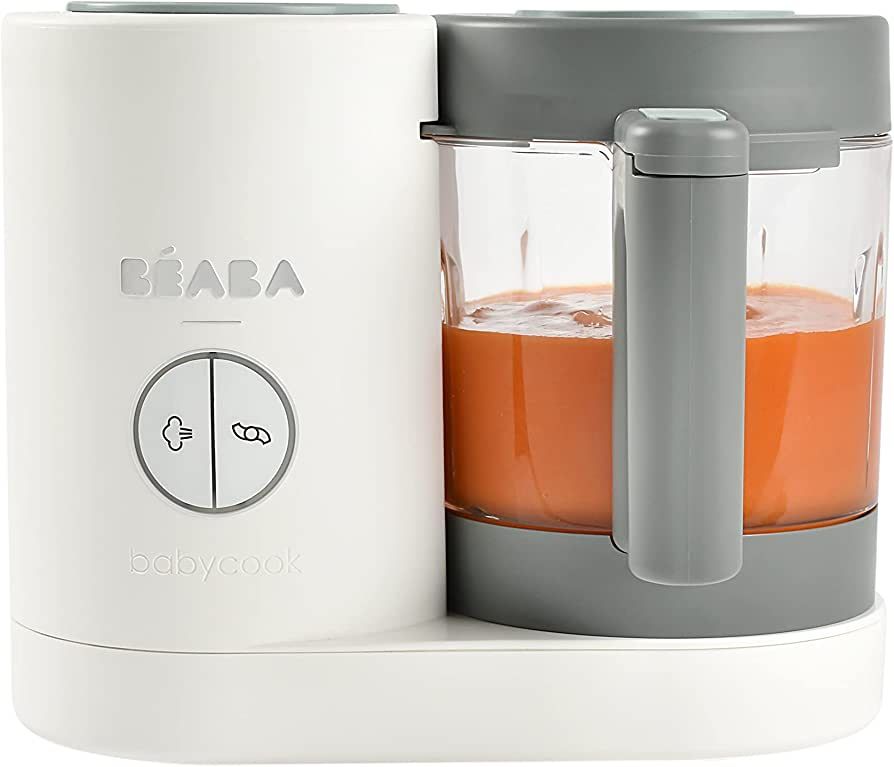BEABA Babycook Neo, Glass Baby Food Maker, Glass 4 in 1 Steam Cooker & Blender, Comes with Stainl... | Amazon (US)