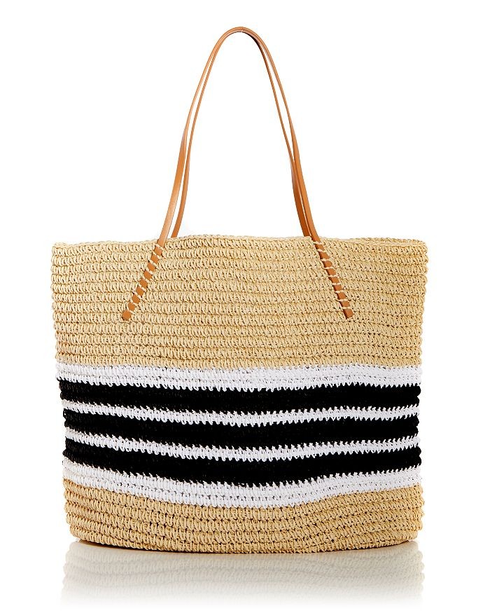 AQUA Trio Striped Straw Tote Back to Results -  Handbags - Bloomingdale's | Bloomingdale's (US)