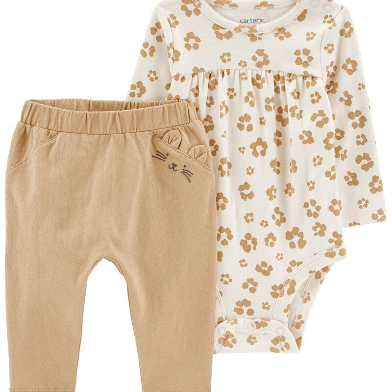Baby 2-Piece Leopard Bodysuit Pant Set | Carter's