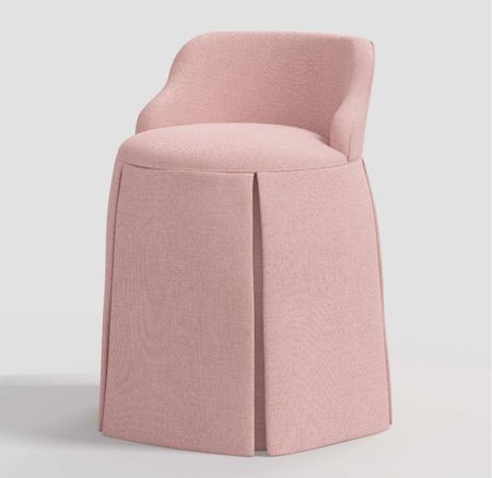 Target vanity chair with halfback perfect for little girls room or bathroom makeup seating area

Makeup stool comes in light pink, green blue and gray brown

#LTKbeauty #LTKhome #LTKkids