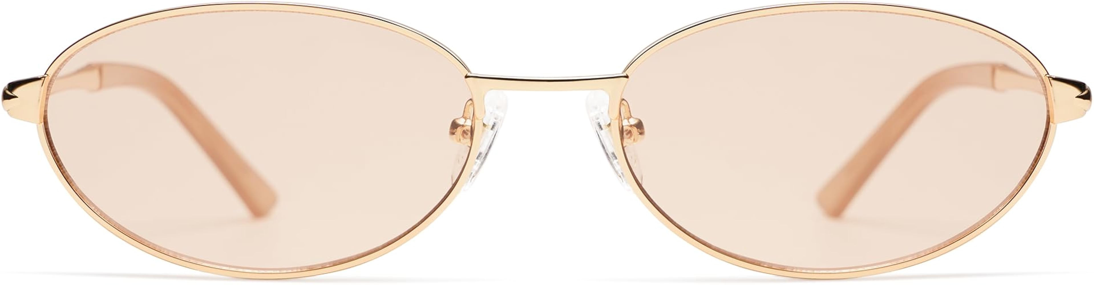 Retro Oval Sunglasses for Women Mens with Spring Hinge Sunnies AP3696 | Amazon (US)