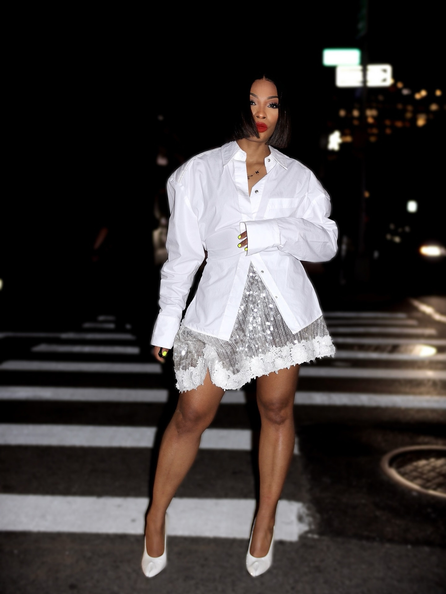 NYFW Day 1: Switching the style up! 

Kicked things off at the @campillo_official  and wrapped with an industry mixer, connecting with industry tastemakers in marketing, production, and content creation. Always love building community with people who share the same passion for fashion.

Are y’all loving the look? 

🔗🔗 on my LTK page (link in bio)
Outfit Details:
Top: @atoir_ 
Skirt: @aknvas 
Heels: @maisonmargiela Tabi Heels
Sunnies: @ysl