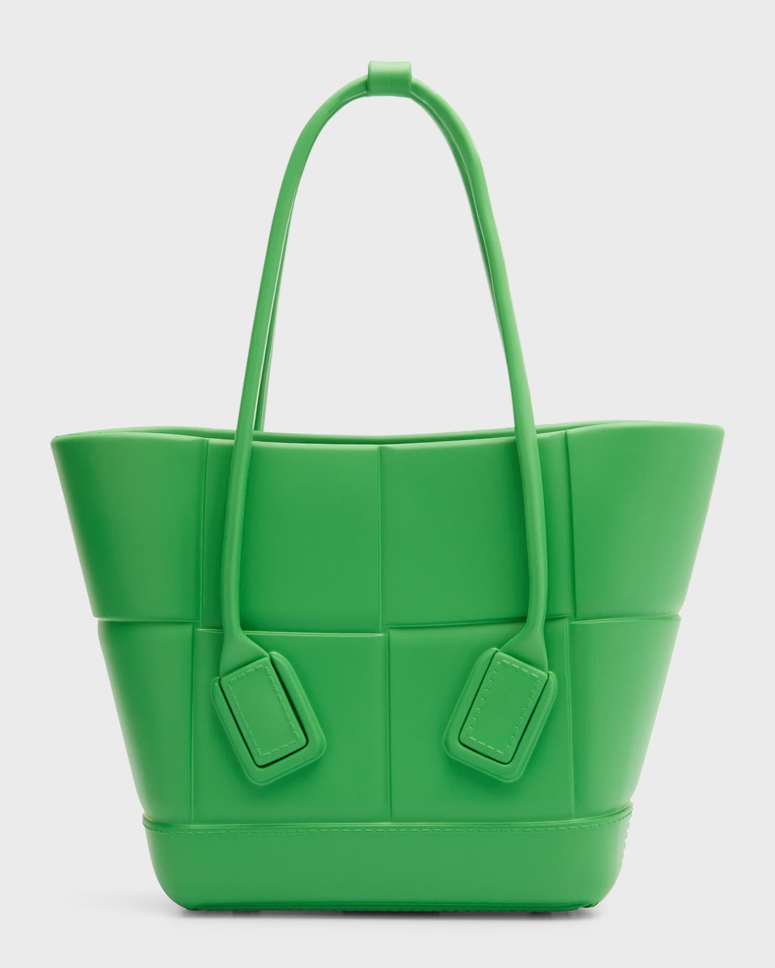 Bottega Veneta Arco Mini Intreccio Matte Rubber Tote Bag | Neiman Marcus