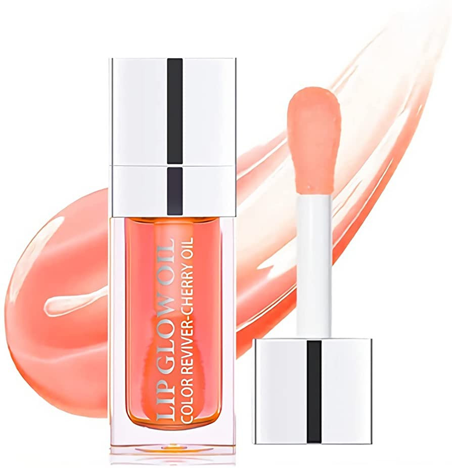 Lip Oil Hydrating Tinted Lip Balm,Plump Lip Gloss Lip Care Transparent Toot Lip Oil Tinted,Glass ... | Amazon (US)