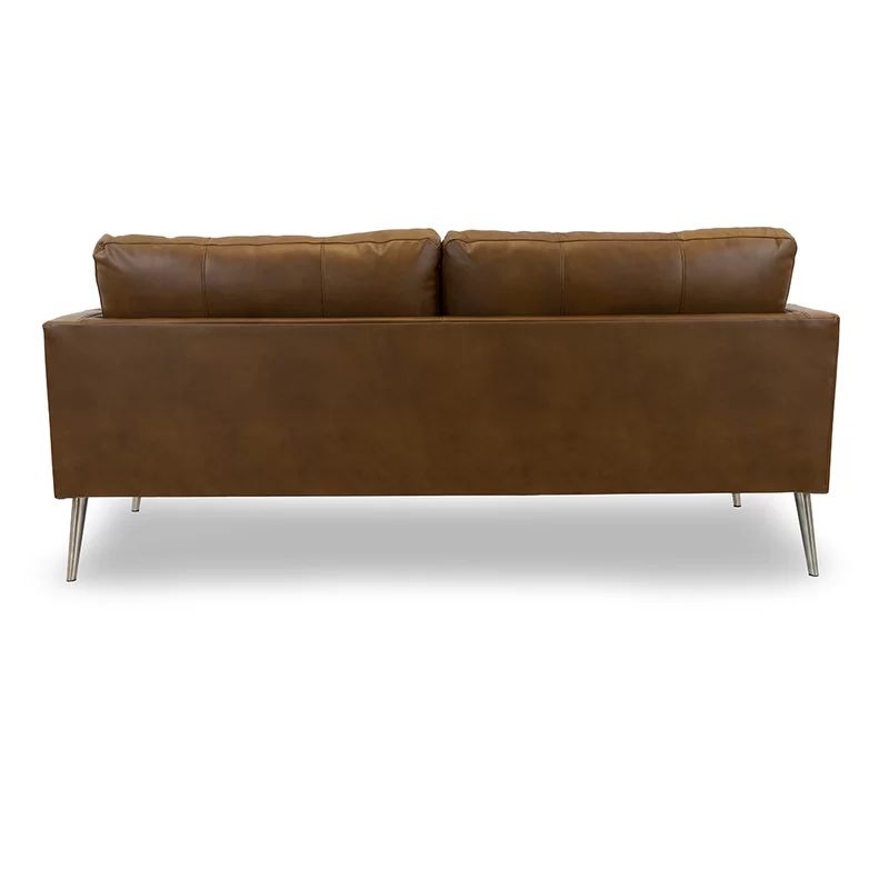 Gaia 81'' Genuine Leather Square Arm Sofa | Wayfair North America