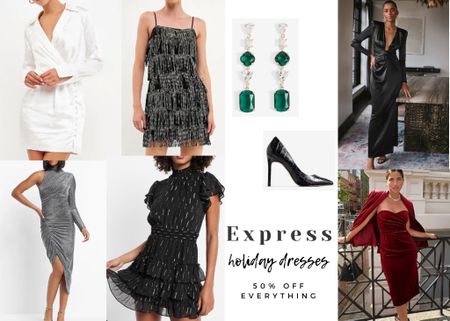 Sparkling holiday party dresses, satin party dresses and velvet holiday dresses perfect for the upcoming holiday parties. Now on sale at express. 

#LTKHoliday #LTKsalealert #LTKCyberweek
