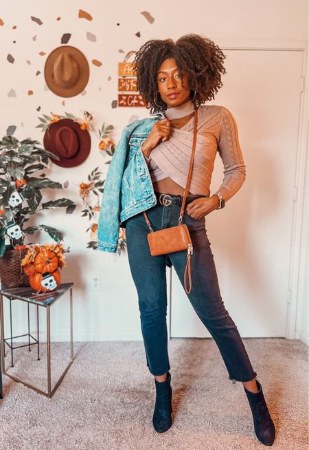 We love a good basic knit mock neck crop top sweater - Wearing a size medium in sweater ✨

Amazon boots, outfit ideas for fall, fall outfit ideas, fall fashion, Amazon sweater, Target style, Target outfit, Target fashion, jean jacket

#LTKSeasonal #LTKunder50 #LTKstyletip
