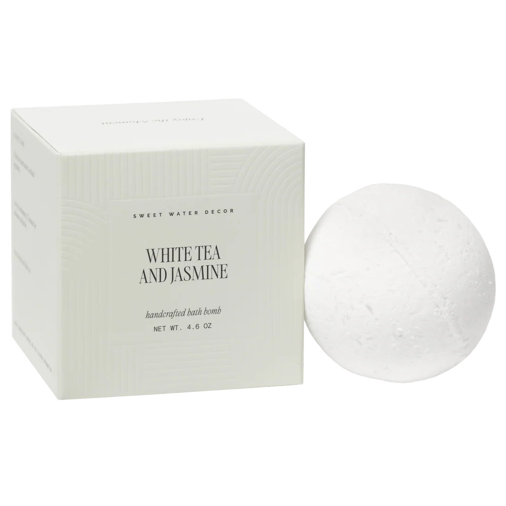 White Tea and Jasmine 4.6 oz Bath Bomb - Sweet Water Decor | Sweet Water Decor, LLC