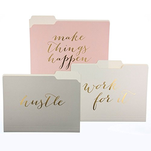 Graphique Designer “Make Things Happen” File Folders | Set of 9 (3 Designs) | Letter Size Organizers | Amazon (CA)