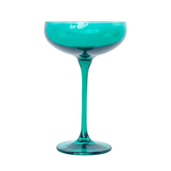 Champagne Coupe (Set of 2), Emerald Green | The Avenue