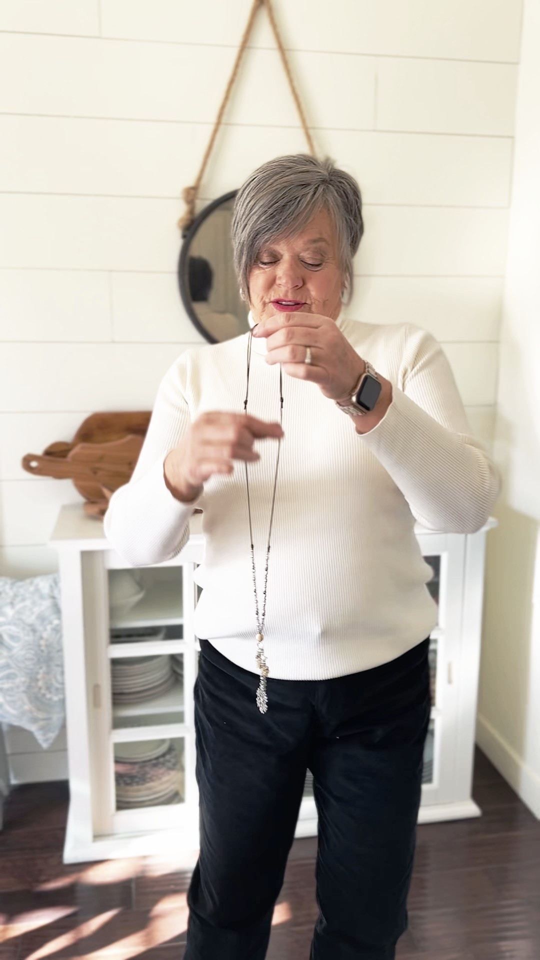 The softest, stretchiest ribbed turtleneck from Coldwater Creek… truly one of those tops you want in every color. 🤍✨ It layers beautifully, feels amazing on the skin, and works with everything from jeans to dressy holiday looks.

The black corduroy pants are perfect for winter days. Lightweight,  stretchy and soft. 

I added a touch of sparkle with the Falling Flakes necklace — such a sweet little shimmer for winter!

I’ve linked all the colors plus the necklace in my LTK. Tap to shop!

#ltkfashion #womenover50style #coldwatercreek #winterbasics #cozystyle #midlifefashion 

#LTKootd #LTKMidsize #LTKdayinmylife